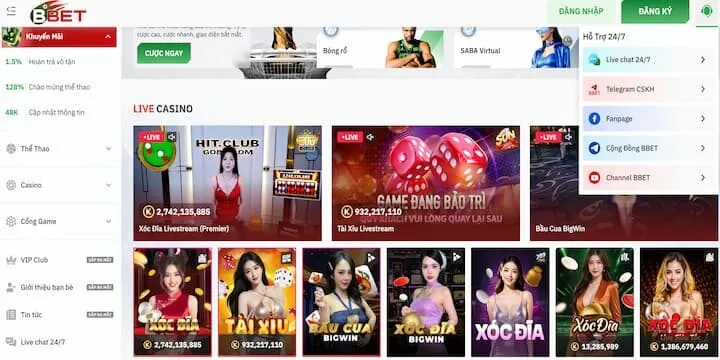 Liên hệ BBET qua các phương thức hỗ trợ đa dạng