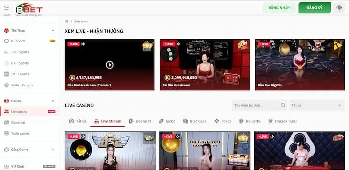 Cách nhận biết link chính hãng qua giao diện BBET