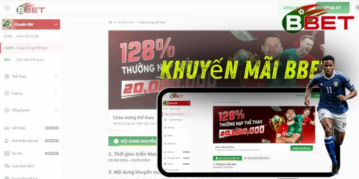 Khuyến mãi BBET - Siêu thưởng cược thả ga mới nhất 2025