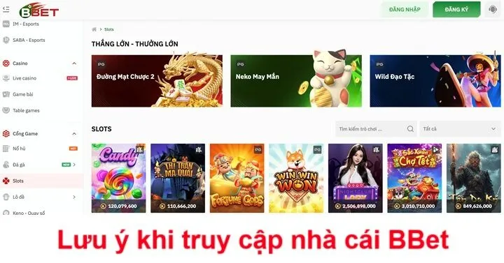 Cách nhận biết link vào BBet hiện đang mở chính thức