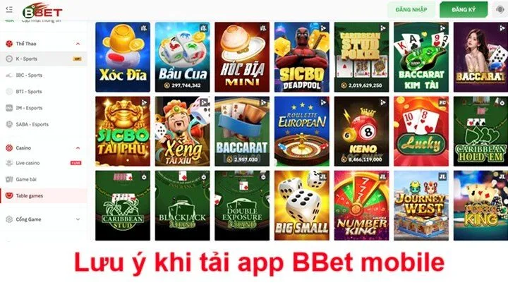 Hướng dẫn tải app BBet mobile