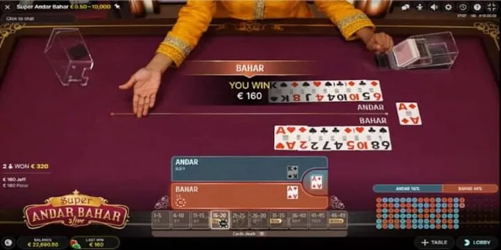 Andar Bahar BBet là trò chơi hấp dẫn dành cho hội viên tham khảo