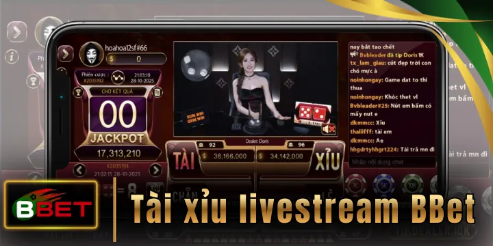 Tài xỉu livestream BBet - Trải nghiệm đặt cược thực tế khi tham gia