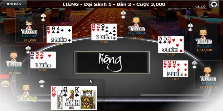 Các quy định chung khi tham gia liêng BBet