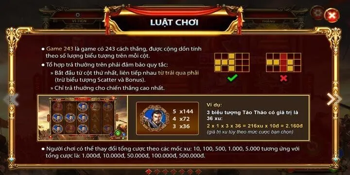 Quy định cơ bản trong game Tam quốc cần nhớ kỹ