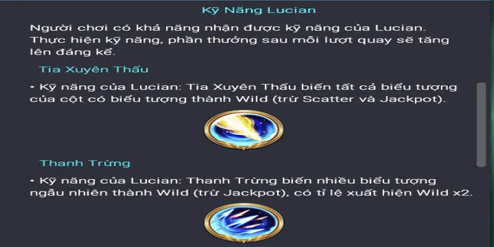 Chế độ vòng quay miễn phí trong Lucian Kẻ thanh trừng BBET